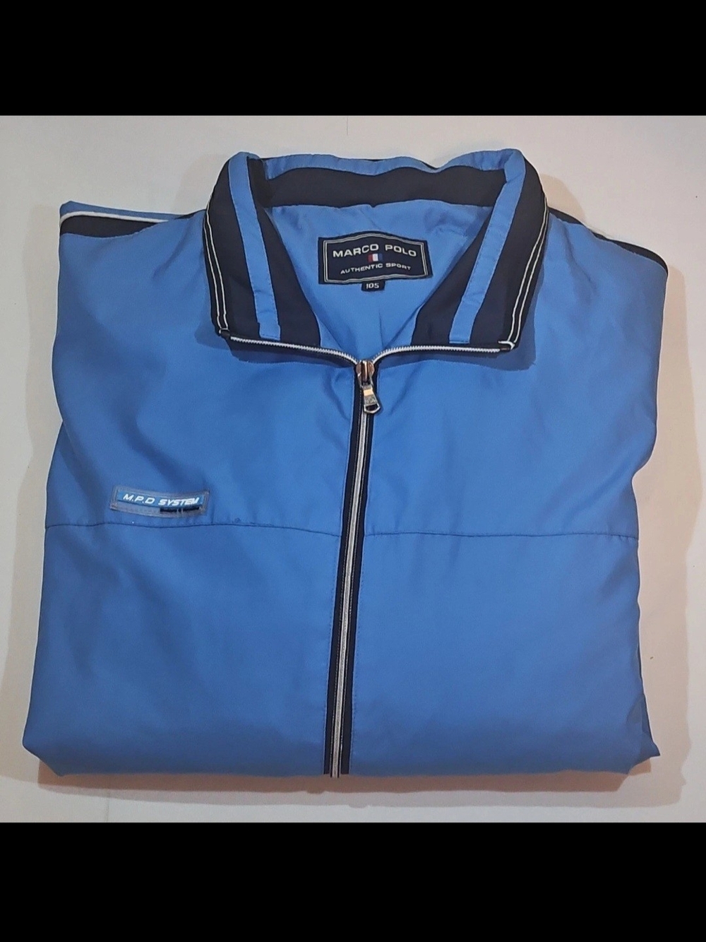 Men's MARCO POLO Blue Zip-Front Track Jacket